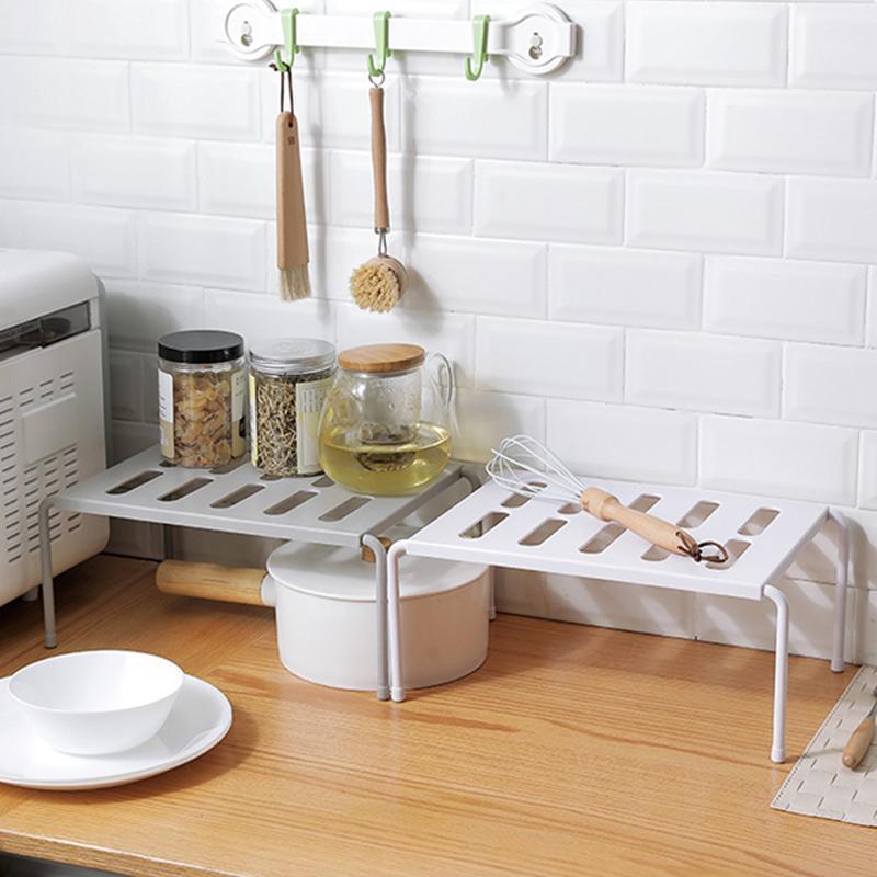 

Kitchen Storage Holders Racks Plastic Shelf Rack Wall Drain Dish Rack Pot Lid Spice Holder Kitchen Organizer JJJSN113111