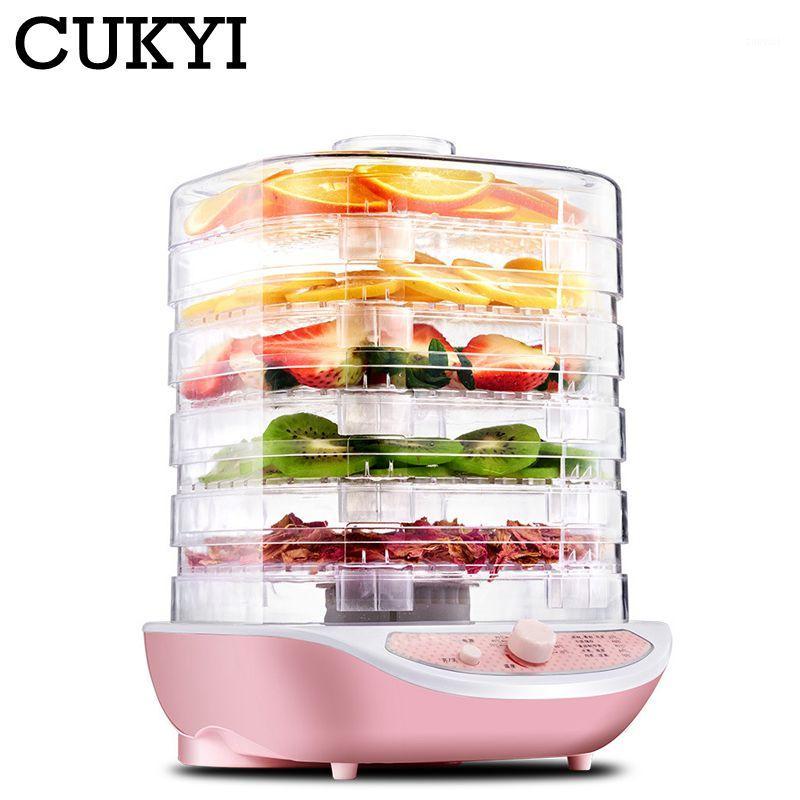 

CUKYI 220V Home Dried Fruit Maker 5 Layer Dryer Dehydrator For Vegetables Spices Meat Adjustable Size Automatic Power-off1