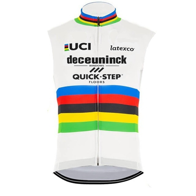 

2020 DECEUNINCK-QUICK STEP PRO TEAM UCI WORLD CHAMPION ONLY SHORT SUMMER SPRING SLEEVELESS VEST CYCLING JERSEY CYCLING WEAR SIZE:-4XL, Blue