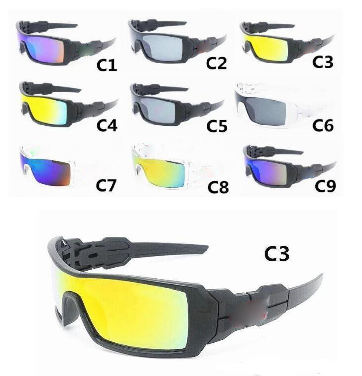

9 COLORS NEW ARRIVAL FOR MEN'S SUNGLASSES MEN SPORT SUNGLASS DESIGNER GLASSES GOGGLE SUN GLASS, White;black