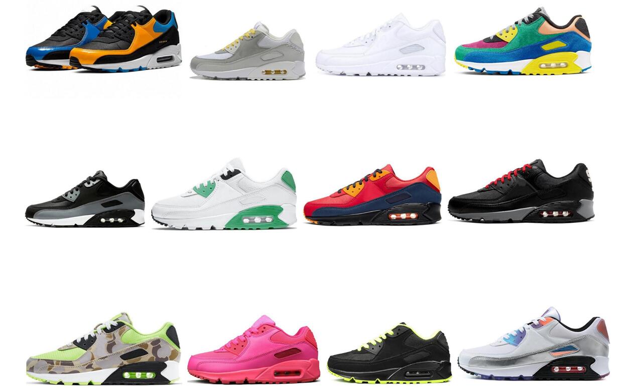 

High Quality Fashion 90 Women Mens Running Shoes 90s Surplus Desert Camo Cargo Khaki Grey Metaltic Gold Orange Triple White Black Tennis Trainers Sports Sneakers, 16