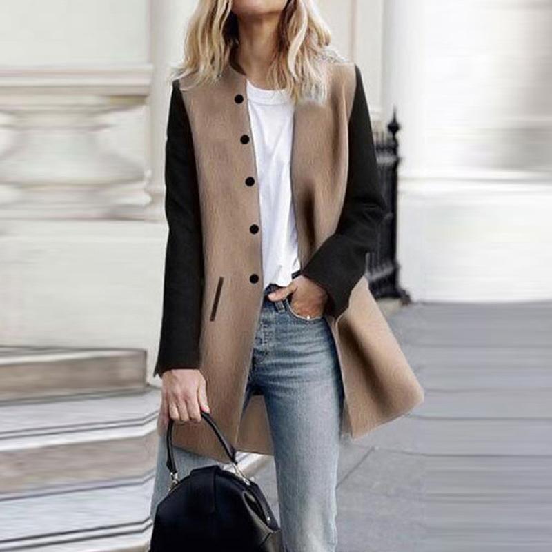 

2020 Womens Winter Jacket Casual Long Sleeve Cardigan Jacket Lady Coat Jumper Slim Coat Windproof Trendy Abrigos De Mujer #t2g, Black