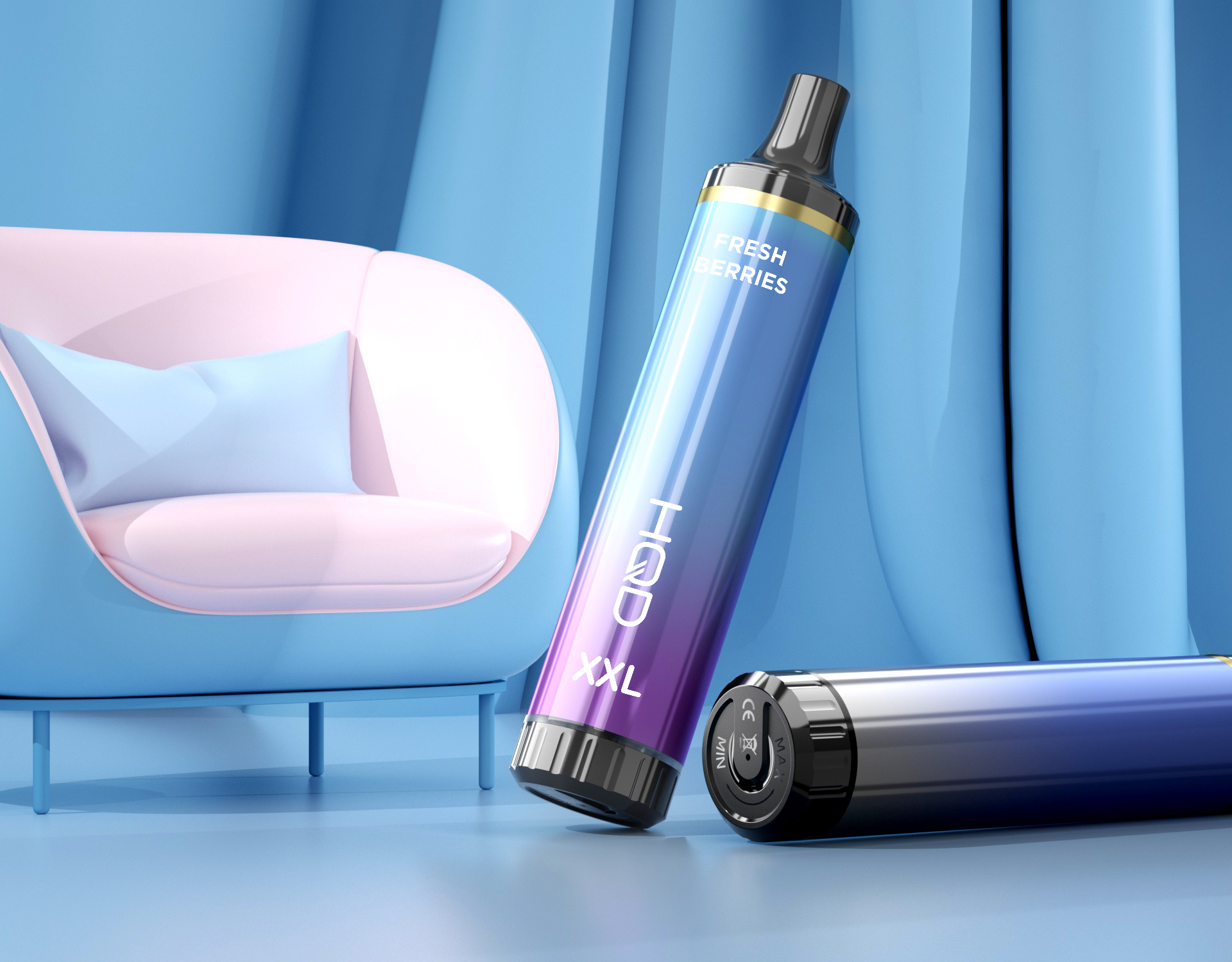 

Newest HQD XXL Pods E-Cigarettes 4500 Puffs Airflow Adjustable Disposable Device Vape 1300mAh Battery 12.0ml E-Liquid