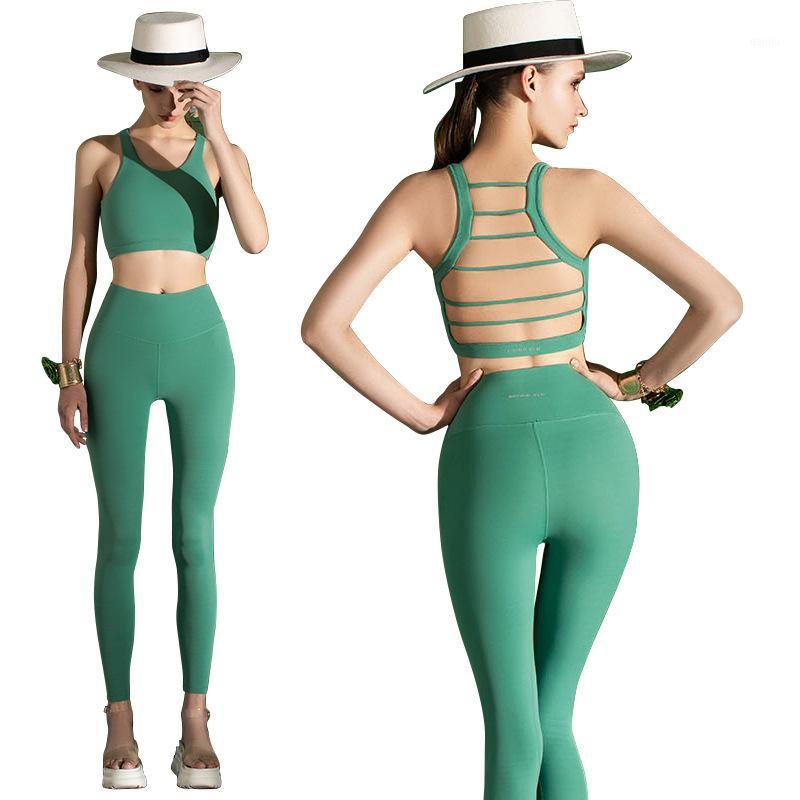 

Women Fitness Sport Suit Women Tracksuit Yoga Set Backless Gym Running Set Sportswear Leggings Tight Jumpsuits Workout Clothing1, Black