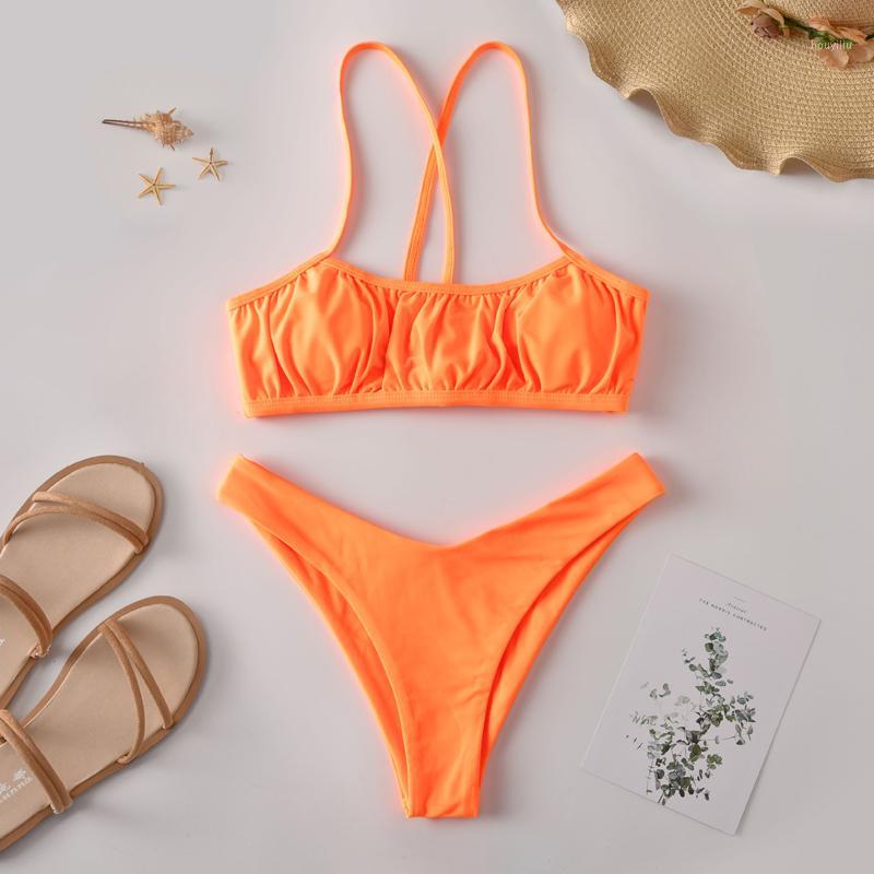

Wasteheart Sexy orange Bikini Sets Women Swimsuit Bikini Swimwear Low Waist Bathing Suit Female Brazilian Beach Swim Serpentine1