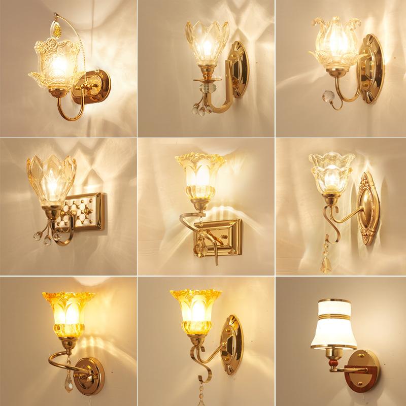 

Nordic creative blue and white glass tube wall light living room bedroom hotel lobby wall lamp