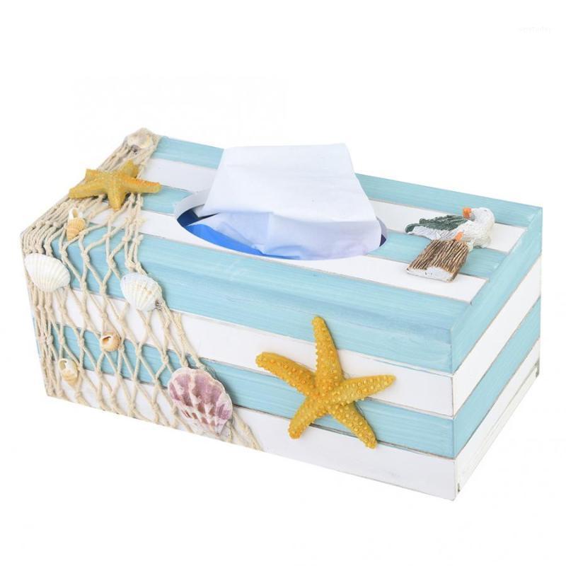 

Kitchen Tissue Box Mediterranean Novel Wooden Tissue Boxes Restaurant Cafe Napkin Tray Home Decoration Toilet Paper Holder1