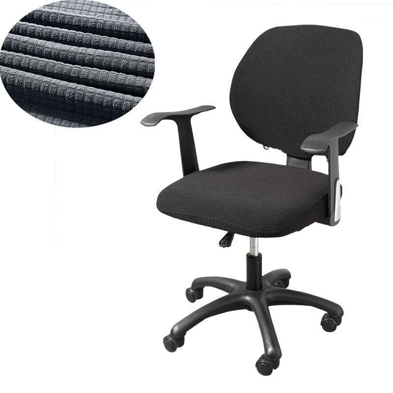 

2pcs Waterproof Stretch Spandex Chair Covers Anti-dirty Computer Seat Chair Cover Removable Slipcovers for Office Seat Chairs1