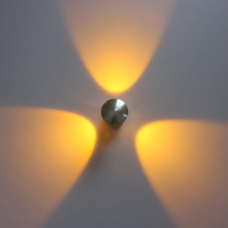 

Aluminum LED Wall Sonces 3W Creative Art Wall Lamp AC85-265V Light Fixture for Rail Project Corridor Aisle Luminious Lighting