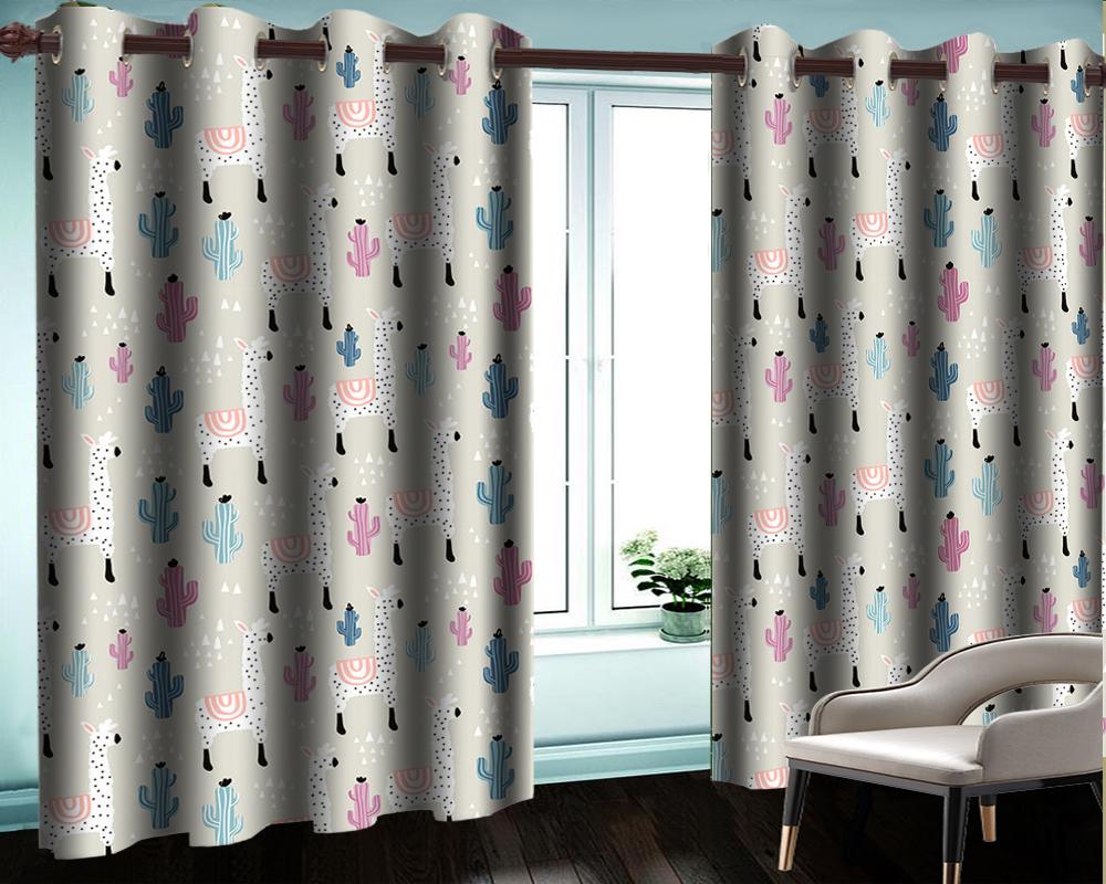 

Custom 3d Animal Curtain Cute Cartoon Horse Curtain Living Room Bedroom Beautiful And Practical 3d Blackout Curtains, As pic