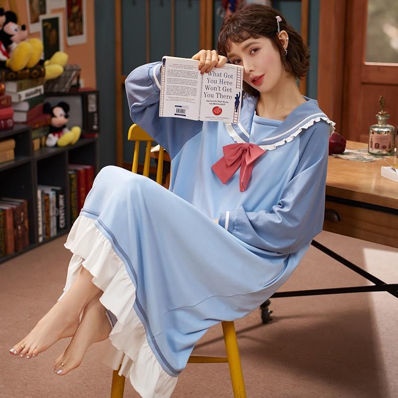 

Short Sleeve Nightgown Casual Summer New Cotton Homewear Nightdress Home Dressing Gown Female Sleepwear Intimate Lingerie, Beige