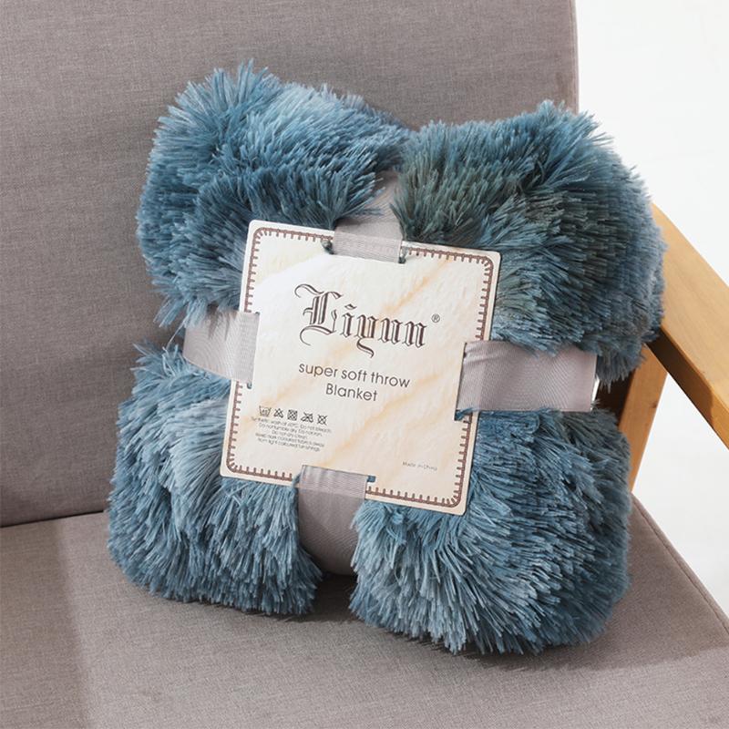 

Couch For Sofa Bed Shaggy Warm Super Soft Reversible Office Machine Washable Faux Fur Home Decor Lightweight Throw Blanket