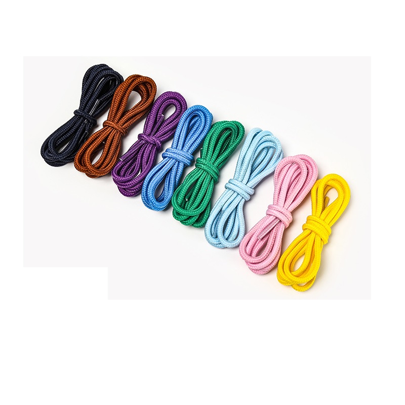 

2021 New Shoelaces Unisex Ropes Multicolor Waxed Round Cord Dress Shoe Laces Diy High Quality Solid 100cm Colourful Shoelace String