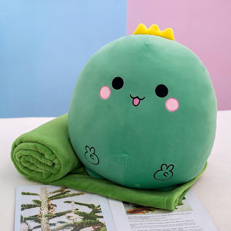 

Plush Toys Cartoon Cartoon Animal 2-in-1 Pillow and Blanket Combo Cute Air Conditioner Room Car Pillow TP-Hot