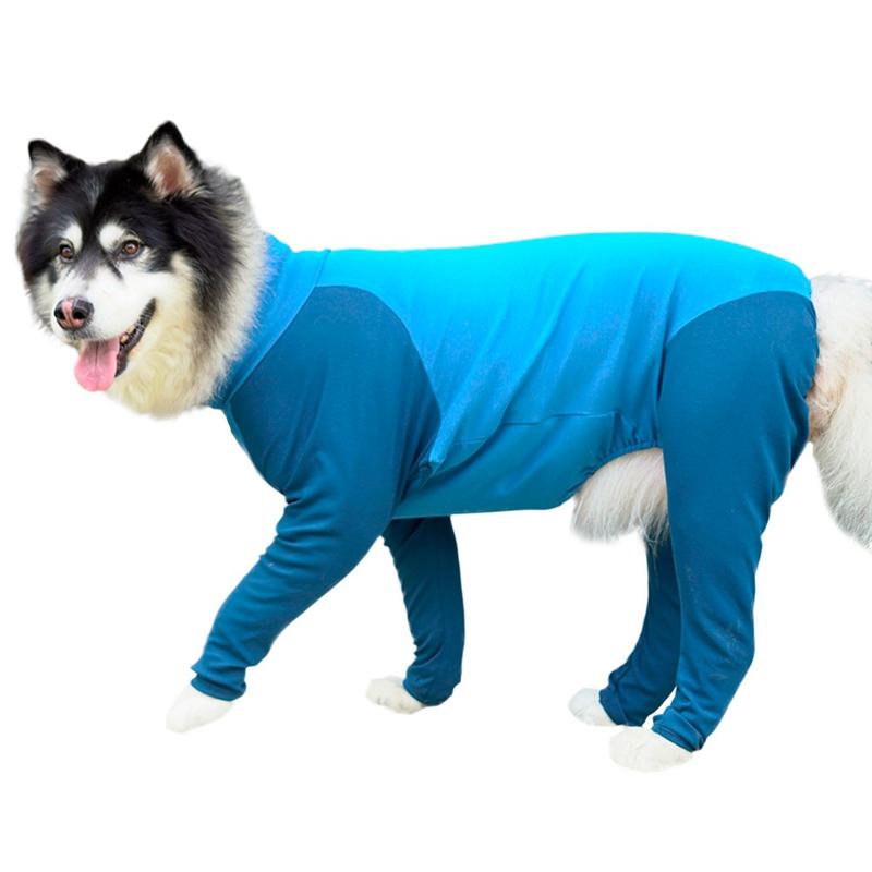 

Anxiety Calming Shirt, Post Operative Protection Long Sleeves Bodysuit Jumpsuit For Dogs Collar Alternative For Recovery