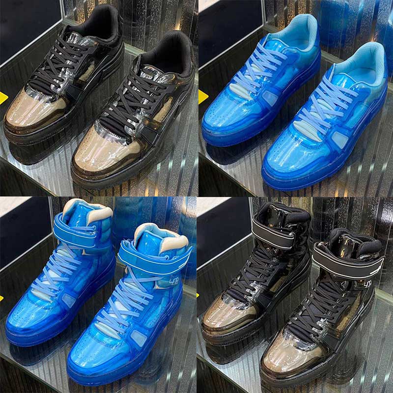 

2021SS Pink Men transparent 3D three-dimensional high-top shoes men 408 sneakers mens luxury Sneakers mens casual shoes non-slip sole, Black