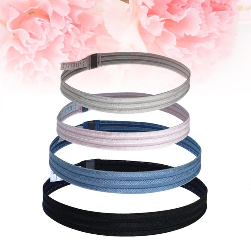 

3PCS Anti-slip Simple Reflective Portable Practical Headbands for Running Yoga Gym Ridding, As shown