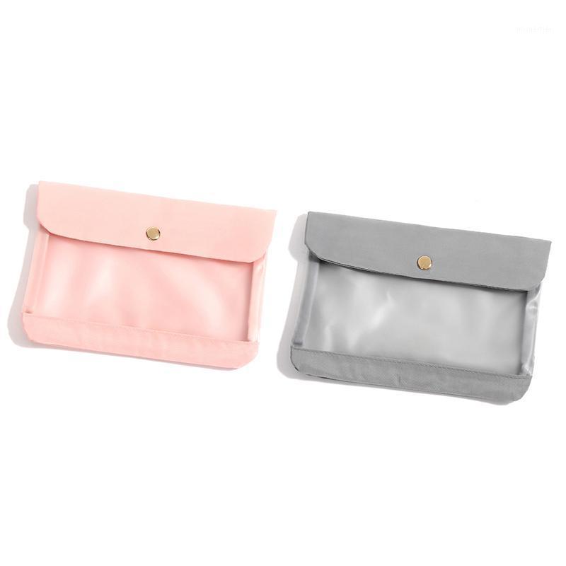 

1PC Transparen for Handbag saves to box Organizer case Portable Storage Face Masks Bag Clip Dust Travel Small cover Makeup1