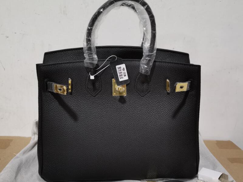

realfine888 Classic 3A Perkin Totes 20-25-30-35-40cm Taurillon Grainy Leather Bags Lock and Keys Double Top Handles with Dust Bag, Perkin taurillon_10