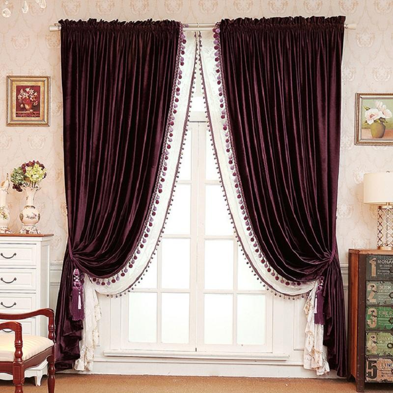 

Italian Velvet Curtains for Living Room Bedroom Kitchen American ultra-soft Curtain Solid Color Thickening Custom Window Screen, 1pc curtain