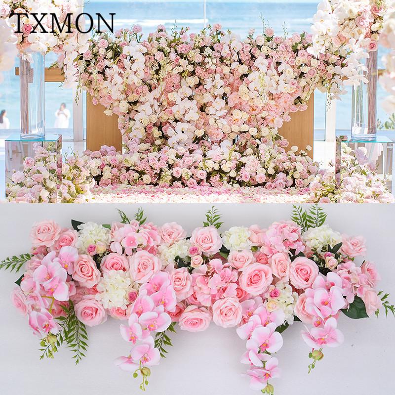 

Sen wedding simulation silk flower arrangement flower arch decoration fake window wedding scene layout floral props, A--white