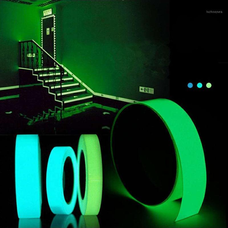 

Luminous Fluorescent Tape Self-adhesive Glow In The Dark Sticker Stage Decoration Passage Camping Safety Security Warning Strips1