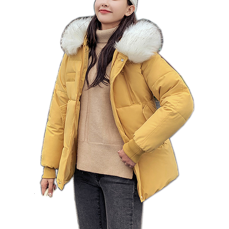 

2021 New Autumn Female Fashion with Hood Winter Jacket Warm Parka Plus Size Coat Parkas XYXP, Beige