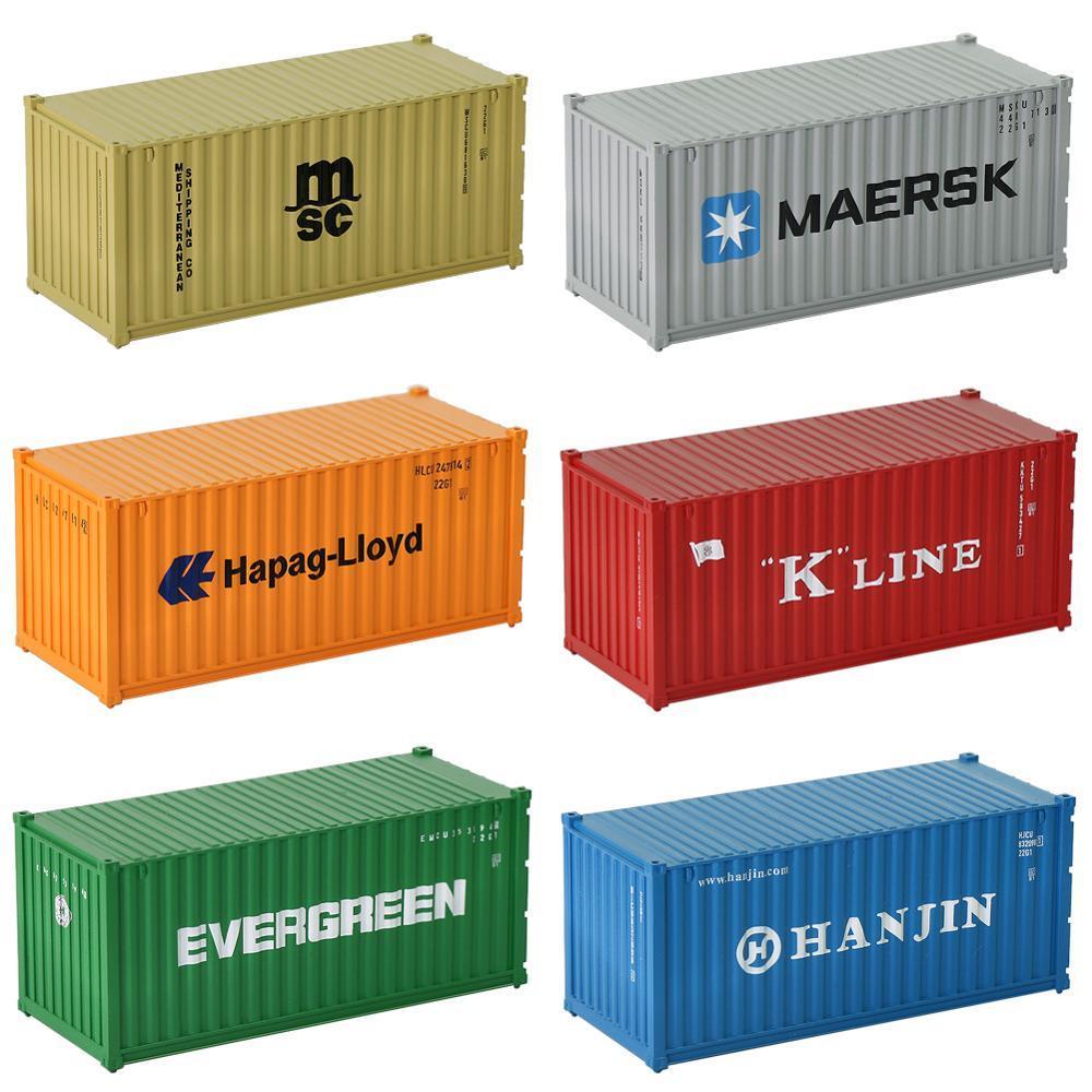

C8726 1pc 20ft Freight Container HO Scale 1:87 20 Foot Shipping Container Model Railway Layout LJ200928