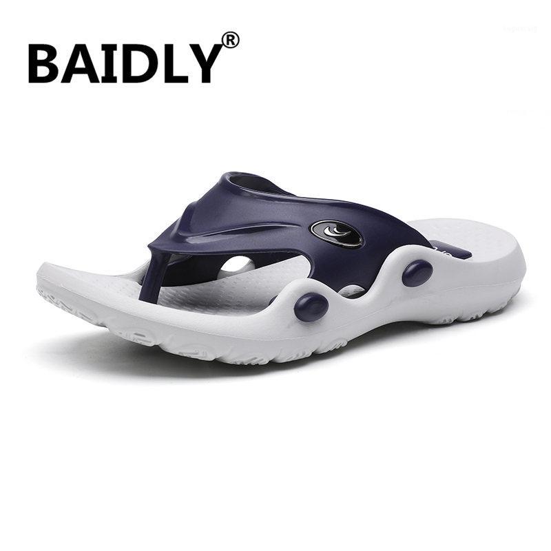 

Mens Badslippers Casual Non-slip Slides Summer Sandals Flip Flops Bathroom Beach Slipper Fashion Soft Sole Man Massage Slippers1, Yellow
