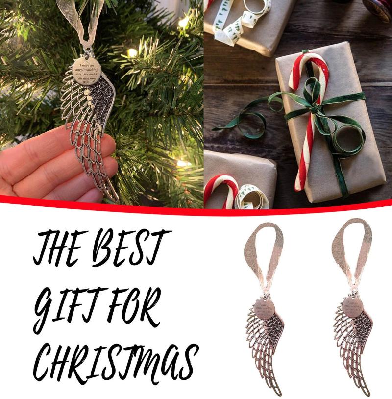 

Christmas Holiday Wing Pendant For Husband Wife Christmas Drop Ornaments Pendants Hanging Gifts Xmas Tree Decor Home Decorations