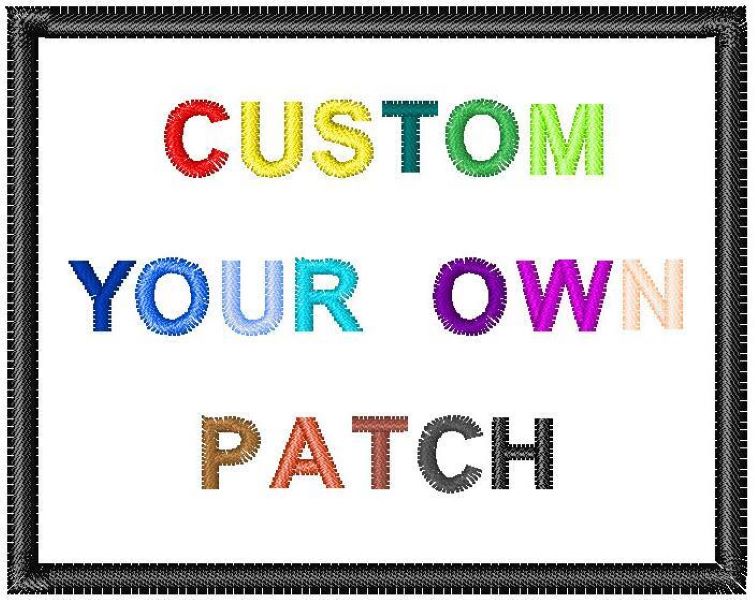 

Fast Customize Designs Embroidery Patches Size Any Logo Quality Embroidered Patches Custom your Patch Middle, Black