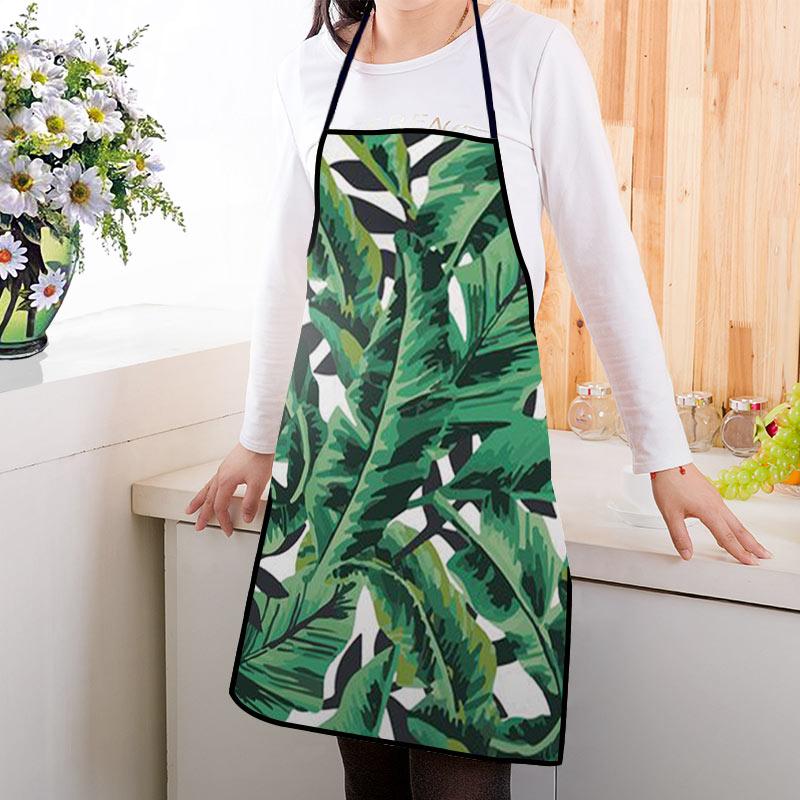 

Plant Apron Tropical Green Plant Leaves Flower cactus Men Women Ployster Apron Cooking Restaurant Home Kitchen tablier chort