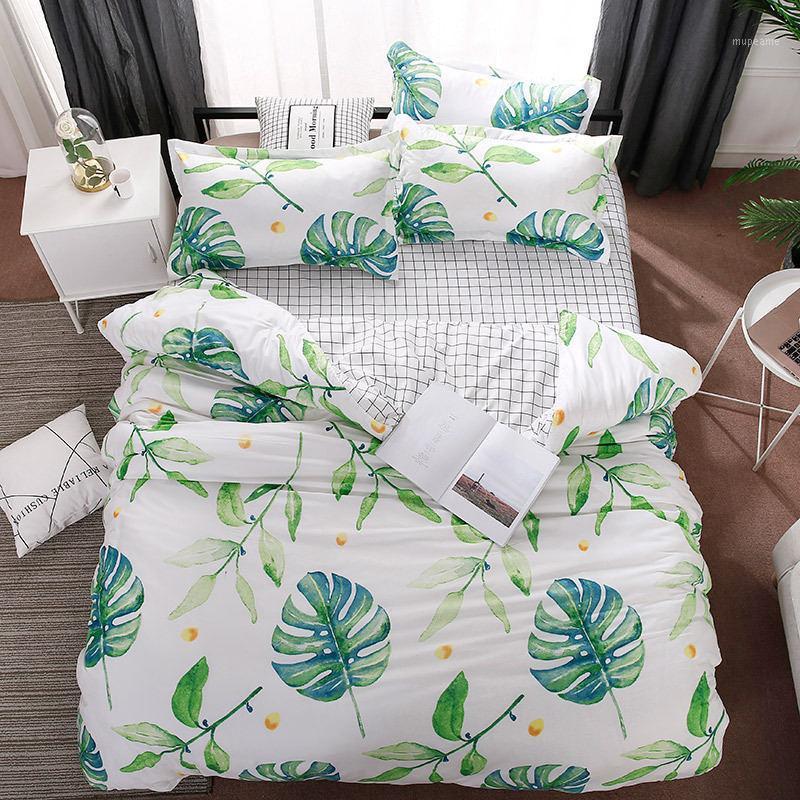 

Tropical 4pcs Girl Boy Kid Bed Cover Set Duvet Cover Adult Child Bed Sheets And Pillowcases Comforter Bedding Set 2TJ-610141, 2tj-61069-007