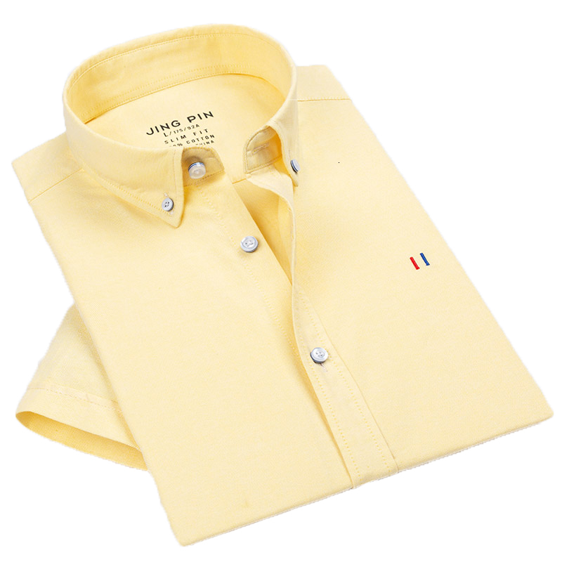 

2021 New Brand Short Sleeve Button Summer Shirt Men's Tops Casual Es Oxford Spin Comfortable Soft Ui7z, Lm-ss-dx17