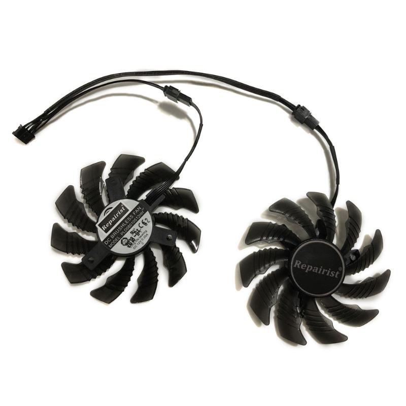 

2pcs/set 75mm PLD08010S12HH GPU Graphics Cooler Fan For Gigabyte GTX 1050Ti 4G GeForce GTX 1050 OC 3G/2G Cards As Replacement