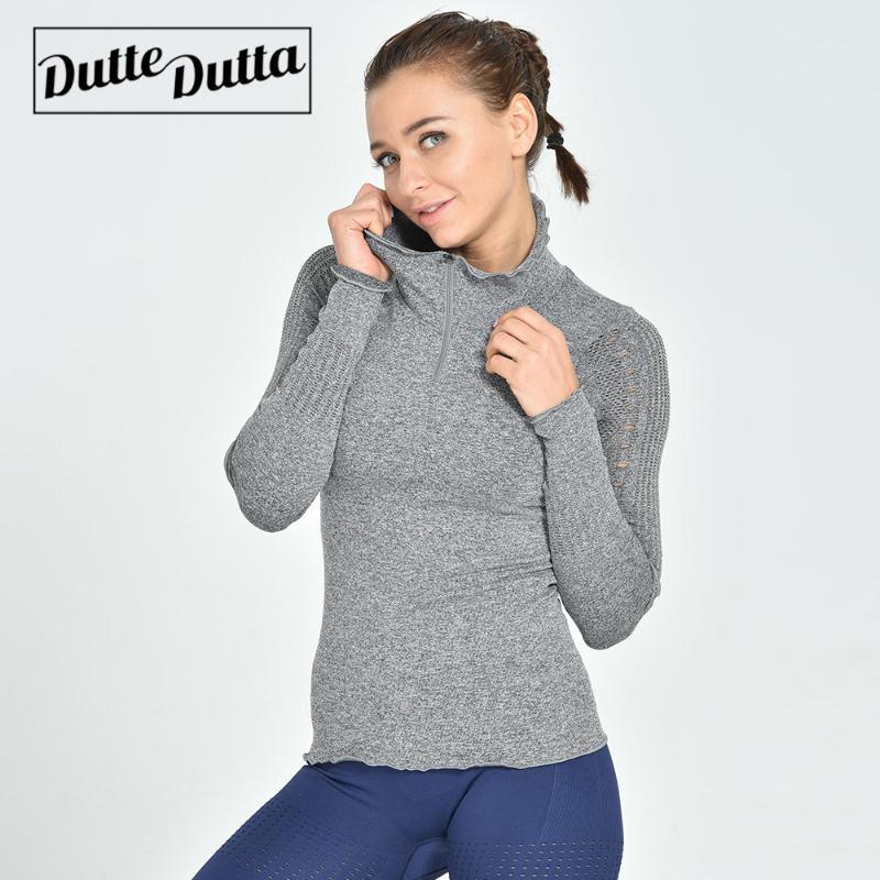 

New Slim Fitness Clothing Pullover Was Thin Hollow Mesh Red Long-sleeved Running Yoga Clothes Sports Shirt Women Gym Tank Top1, Black