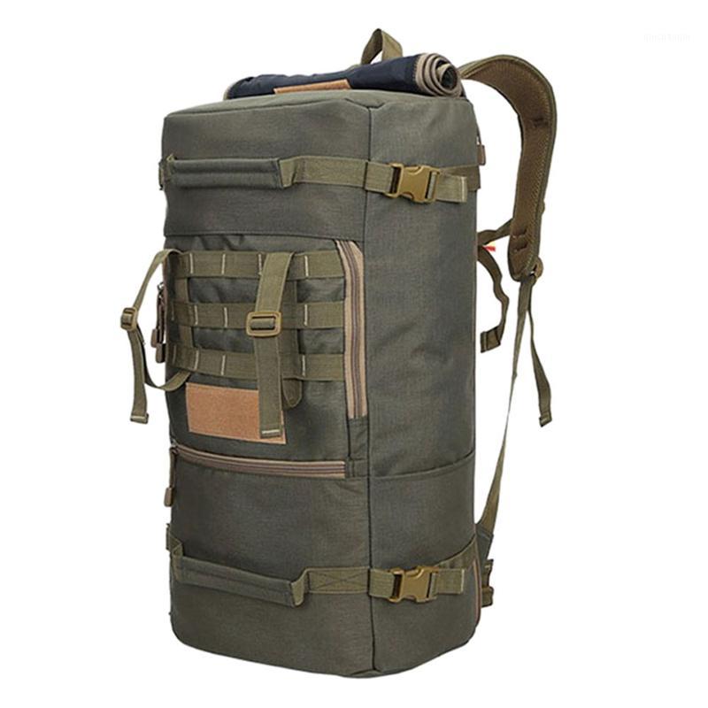

50L Camping Backpack Sports Hike Bags Mountaineering Bag Men'S Hiking Rucksack Travel Backpack Green1, Green color