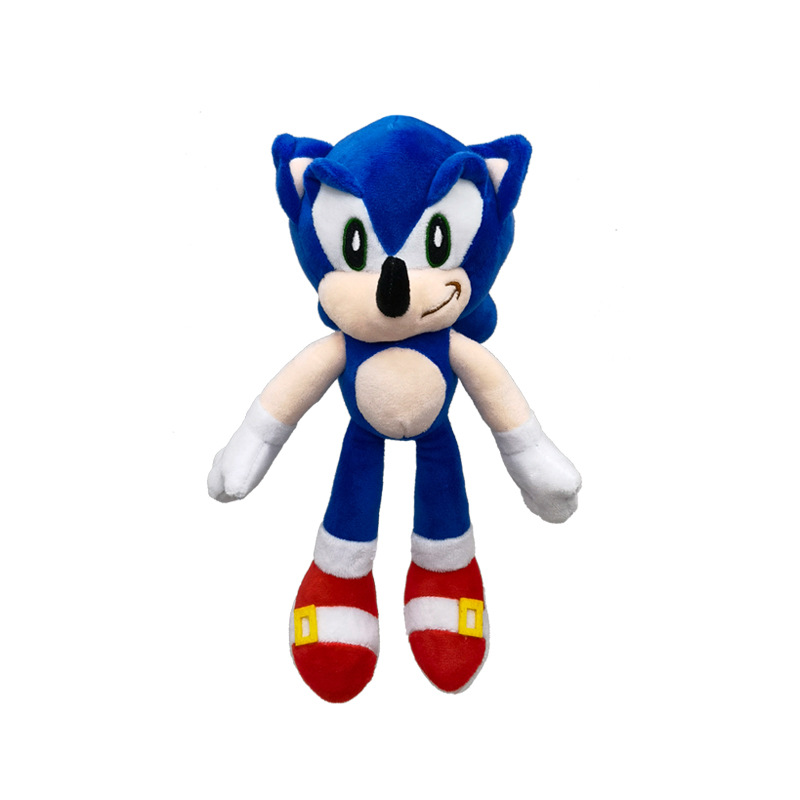 

cute hedgehog sonic plush toy animation film and television game surrounding doll cartoon plush animal toys children's Christmas gift, Red