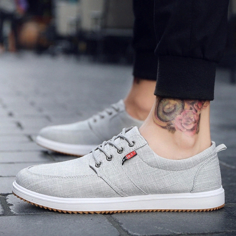 

Men Casual Shoes 2020 Summer Canvas Shoes Men Breathable Leisure Canvas Men Shoes Walking Footwear Factory Sales Chaussure Homme #UL60