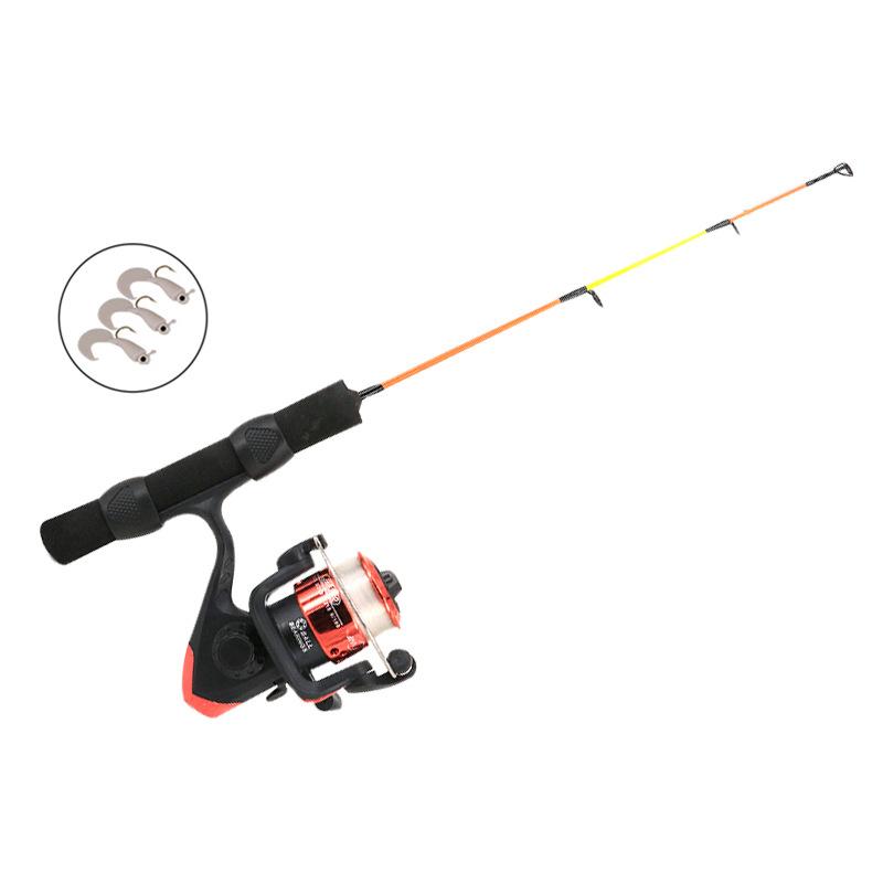 

DEUKIO Ice fishing rod winter ice fishing rod suit carbon with wheel gear