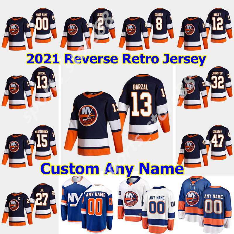 

New York Islanders Mathew Barzal 2021 Reverse Retro Hoodie Eberle Josh Bailey Anthony Beauvillier Anders Lee Brock Nelson Leo Komarov Jersey, Lavender