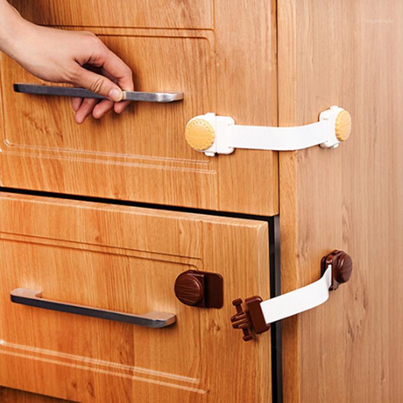

1Pcs New Baby Kids Safety Door Drawer Cabinet Lock Infant Children Protection Plastic Refrigerator Locks Cupboard Security Lock1