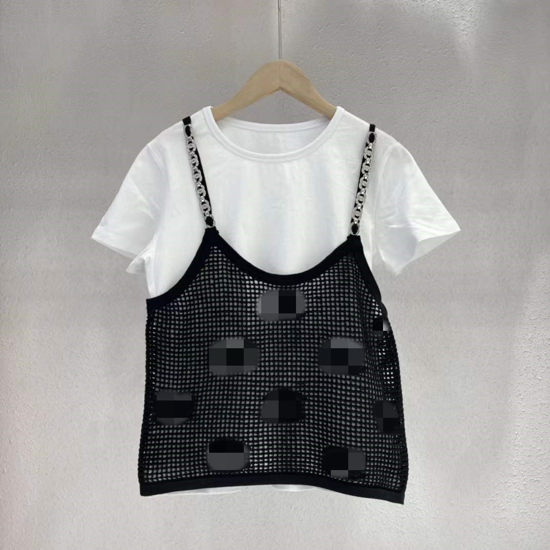 

Milan Runway Tops 2022 Spring Summer O Neck Short Sleeve Print Embroidery Designer Tees Brand Same Style T-Shirt 0225-5, Picture color