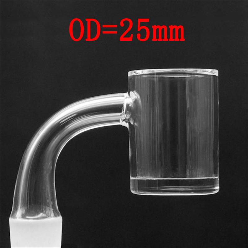 

Cheapest Flat Top Bottom Quartz Banger 25mm XL Quartz Nail 10mm 14mm 18mm Male Female 90 Degree Quartz Nails for Dab Oil Rigs Bong dhl free