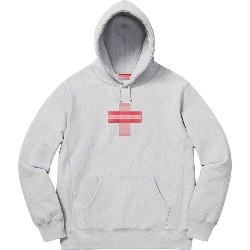 

Meichao Correct Version 20fw Box Cross Embroidered Hoodie, Black
