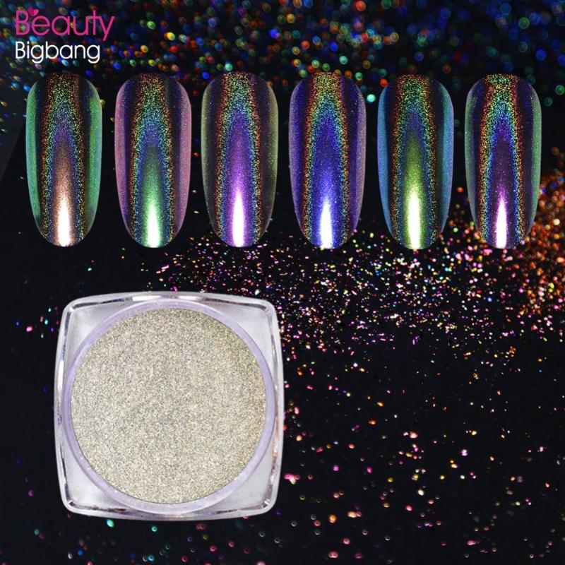 

Nail BeautyBigBang Art 0.2g Glitter Shine Powder Chameleon Nail Shimmer Mermaid Pearl Pigment Shining Laser Shell Dipping Powder