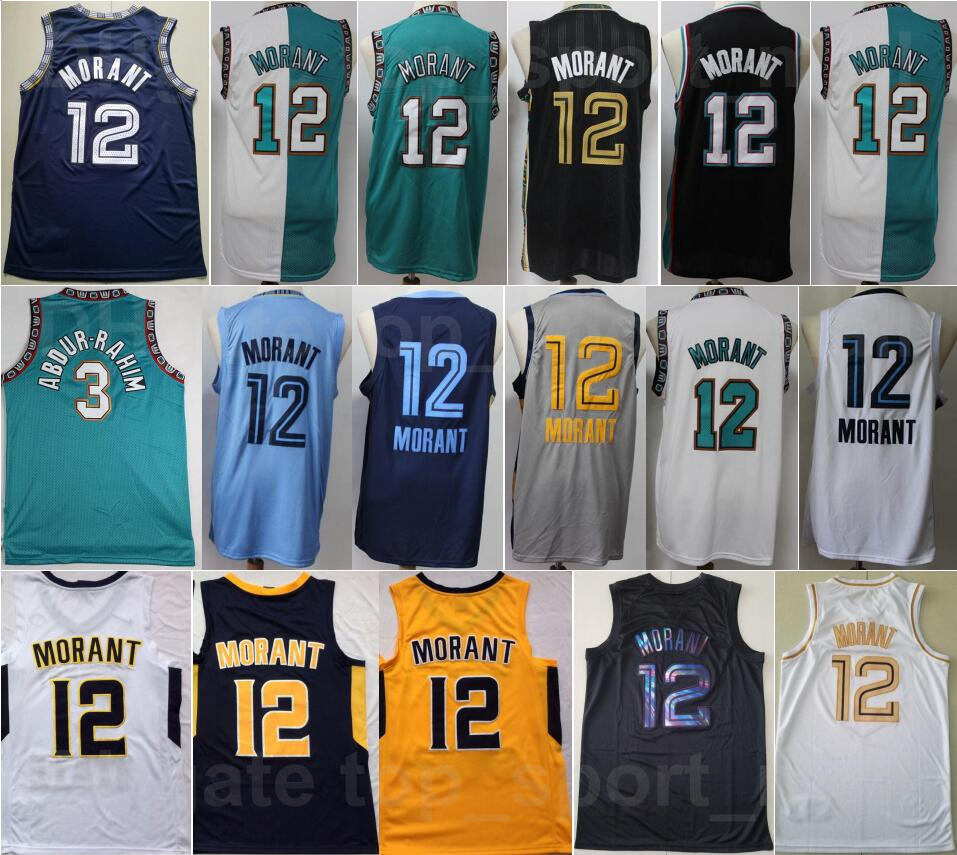 

Ja Morant Jersey 12 Murray State Racers College Basketball Shareef Abdur Rahim 3 Michael Mike Bibby 10 Reeves 50 Old Vancouver Green White Navy Blue Black Yellow, 10 green