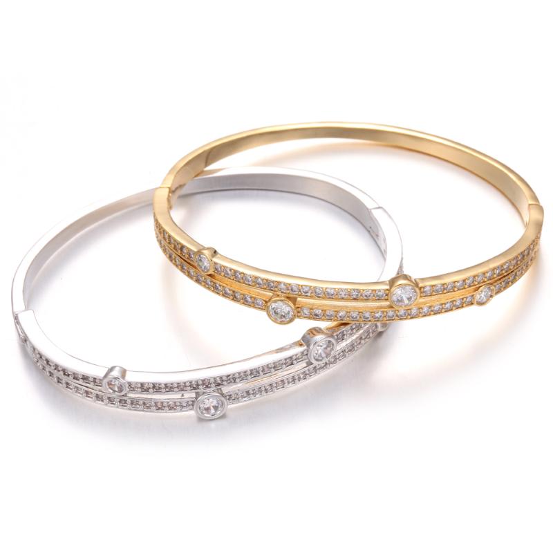 

Bangle Women's Bracelet High Quality Cubic Zirconia Personality Geometry Fashion Jewelry Accessories