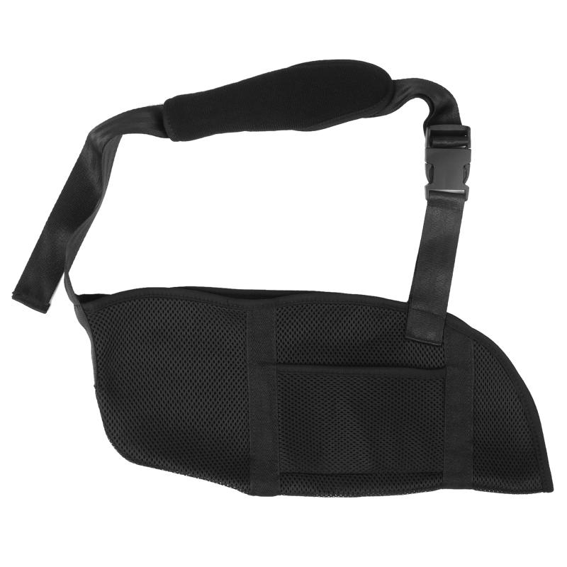 

Breathable Arm Sling Lightweight Arm Wrist Fracture Support Strap Elbow Mesh Shoulder Protector Shoulder Fixation Belt, Black