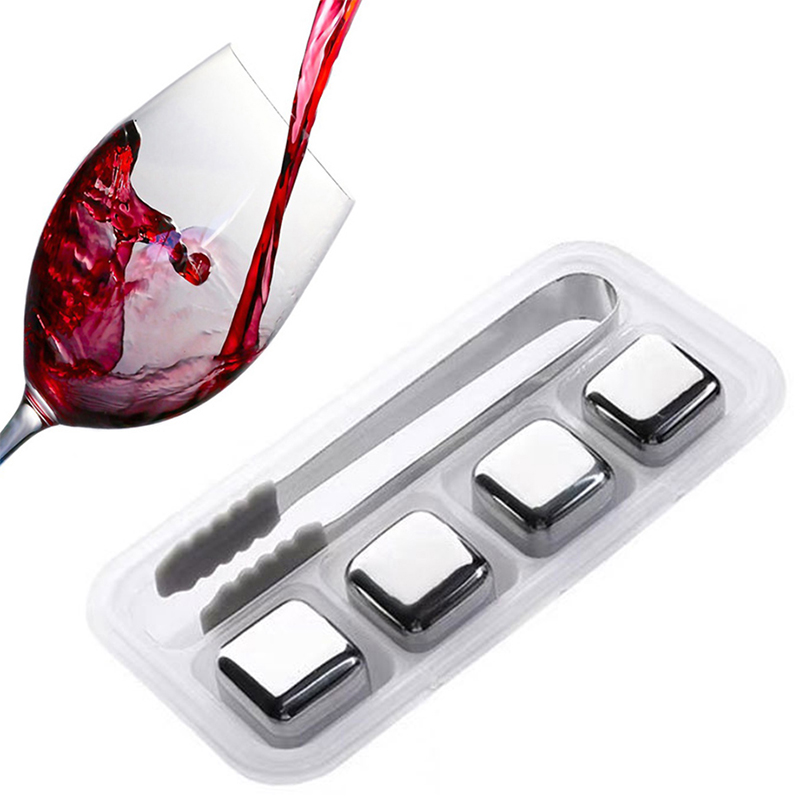 

Stainless Steel Ice Cubes coolers Reusable Chilling Stones for Whiskey Wine, Keep Your Drink Cold Longer, SGS Test Pass